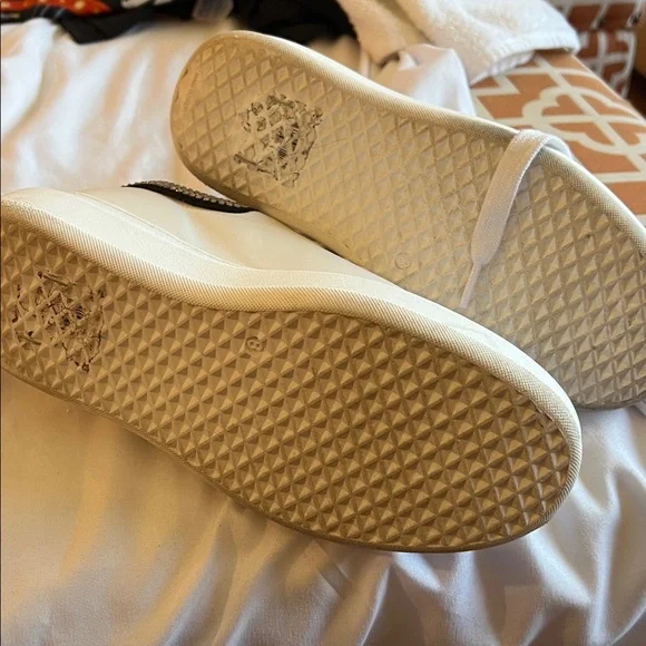 Valentino Women's White Sneakers with Black and Silver Accents - Picture 6 of 13